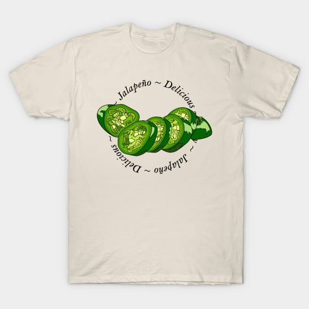 Chilli pepper sticker set habanero jalapeno carolina reaper fatalii T-Shirt by MojoCoffeeTime